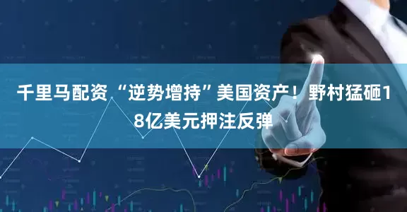 千里马配资 “逆势增持”美国资产！野村猛砸18亿美元押注反弹