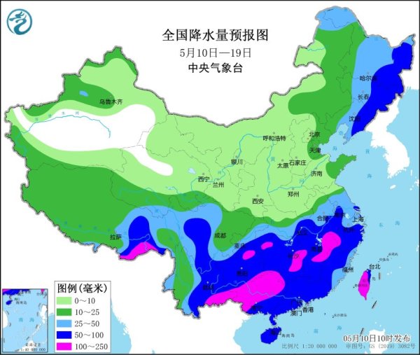 金投策略 中央气象台: 未来十天江南中部东北地区降水偏多 华北南部黄淮等地降水持续偏少