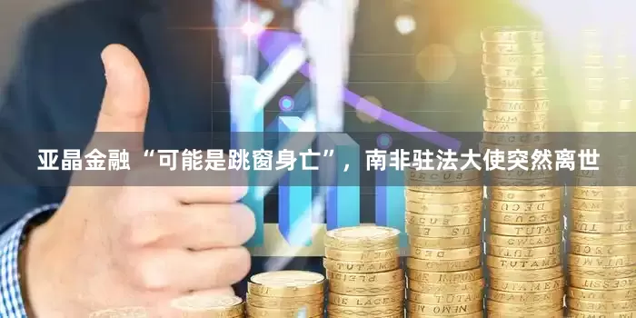 亚晶金融 “可能是跳窗身亡”，南非驻法大使突然离世