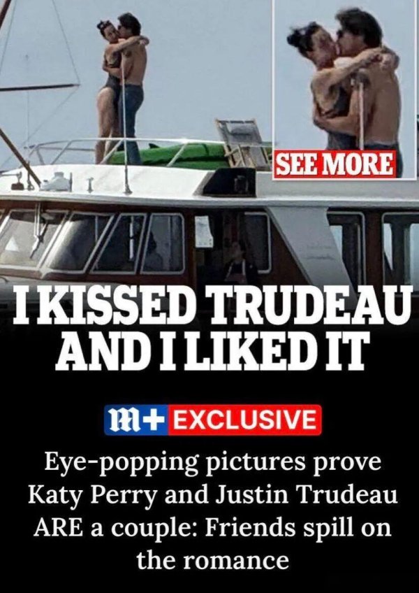 聚创配资 真F*CK了！水果姐与加拿大前总理激吻，被网友吐槽「日了狗了」